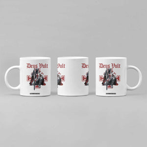 Deus Vult Knight Templar Coffee Mug Crusader Cross TS10 Print Your Wear