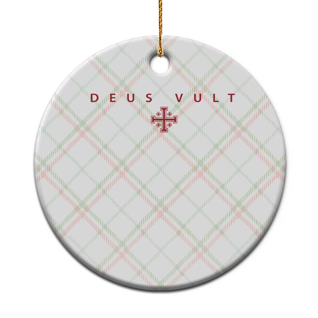 Catholic Knight Templar Crusader Cross Ceramic Ornament Subtle Minimal Christian Faith Deus Vult TS10 1pc Christmas Plaid Print Your Wear