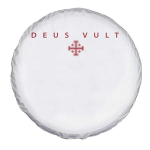 Catholic Knight Templar Crusader Cross Spare Tire Cover Subtle Minimal Christian Faith Deus Vult TS10 Print Your Wear