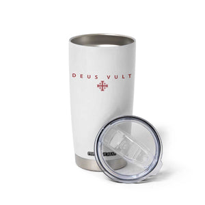 Catholic Knight Templar Crusader Cross Tumbler Cup Subtle Minimal Christian Faith Deus Vult TS10 Print Your Wear