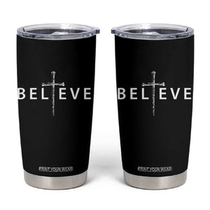 Cross Christian Religious Believe Blessed Faith Graphic Tumbler Cup TS10 Black Print Your Wear