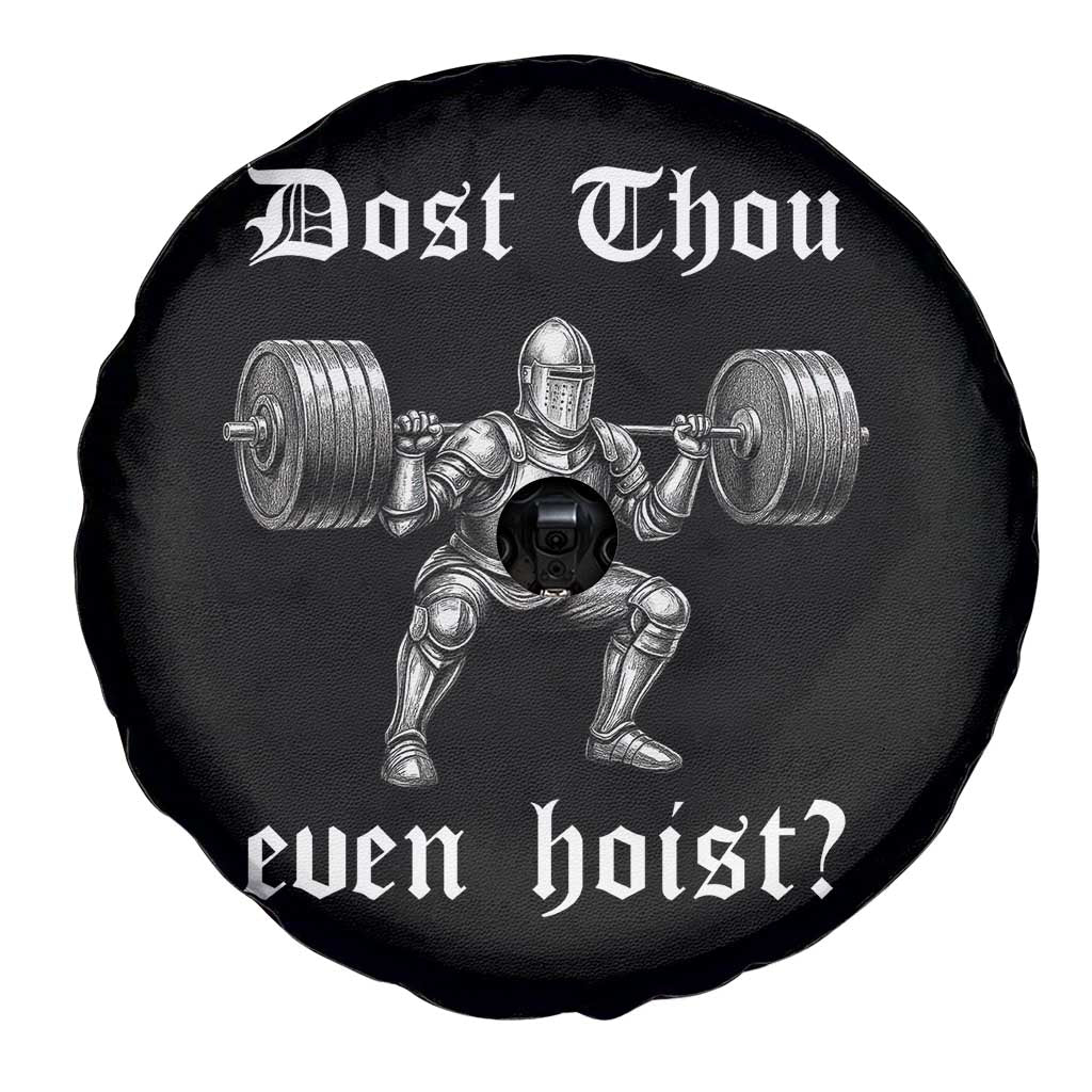 Knight Lifting Meme Spare Tire Cover Funny Medieval Gym Dost Thou Even Hoist TS10 Print Your Wear