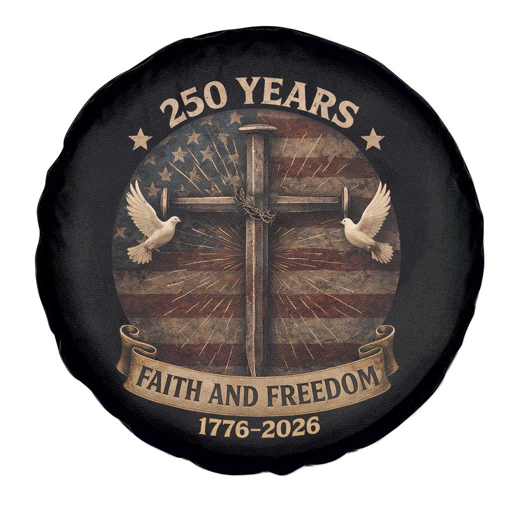 250 Years America Spare Tire Cover 250th Birthday 4th Of July Independence Day Faith Freedom TS10 Print Your Wear