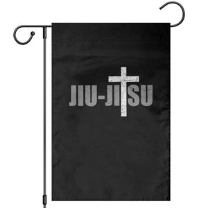 Jiu Jitsu Christian Cross Garden Flag Retro Vintage Minimal Religious Faith TS10 Black Print Your Wear