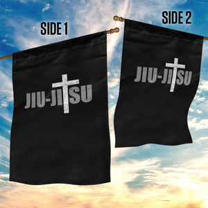 Jiu Jitsu Christian Cross Garden Flag Retro Vintage Minimal Religious Faith TS10 Print Your Wear