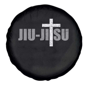 Jiu Jitsu Christian Cross Spare Tire Cover Retro Vintage Minimal Religious Faith TS10 Print Your Wear
