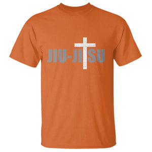 Jiu Jitsu Christian Cross T Shirt Retro Vintage Minimal Religious Faith TS10 Orange Print Your Wear