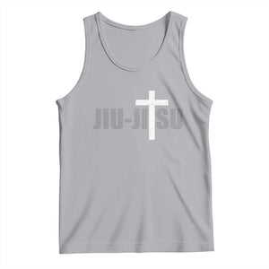 Jiu Jitsu Christian Cross Tank Top Retro Vintage Minimal Religious Faith TS10 Athletic Heather Print Your Wear