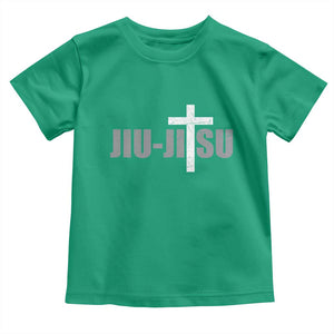 Jiu Jitsu Christian Cross Toddler T Shirt Retro Vintage Minimal Religious Faith TS10 Irish Green Print Your Wear