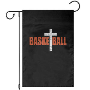 Christian Basketball Cross Garden Flag Retro Vintage Minimal Religious Faith TS10 Black Print Your Wear