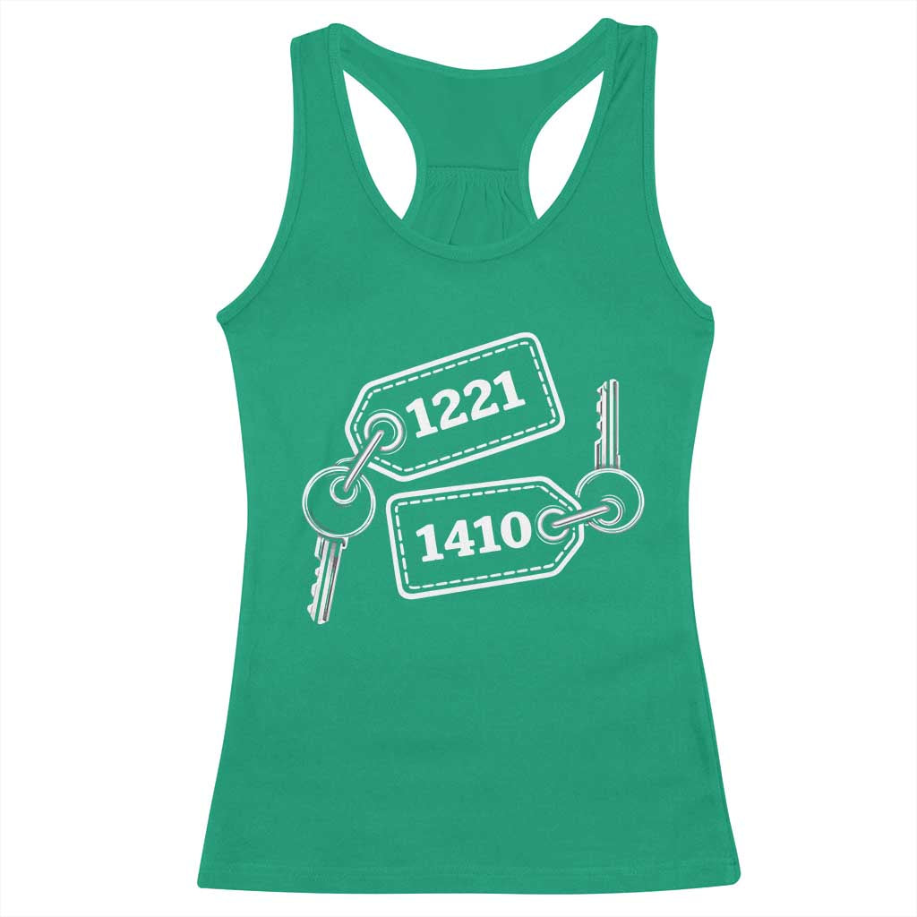 Room Numbers Team Hollanov Racerback Tank Top LGBT Romance Hockey Fan TS10 Irish Green Print Your Wear