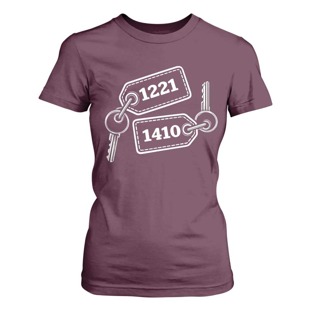 Room Numbers Team Hollanov T Shirt For Women LGBT Romance Hockey Fan TS10 Maroon Print Your Wear