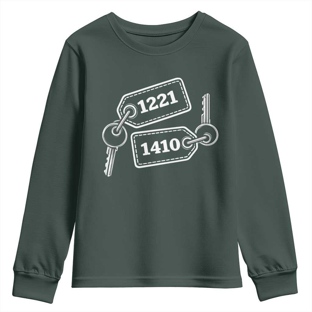 Room Numbers Team Hollanov Youth Sweatshirt LGBT Romance Hockey Fan TS10 Dark Forest Green Print Your Wear