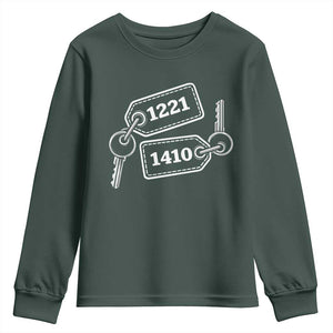 Room Numbers Team Hollanov Youth Sweatshirt LGBT Romance Hockey Fan TS10 Dark Forest Green Print Your Wear