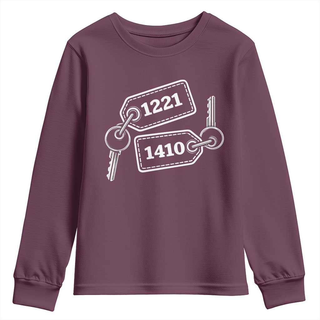 Room Numbers Team Hollanov Youth Sweatshirt LGBT Romance Hockey Fan TS10 Maroon Print Your Wear