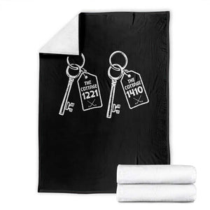 Room Numbers Team Hollanov Throw Blanket LGBT Romance Hockey Fan Im Coming To The Cottage TS10 Black Print Your Wear