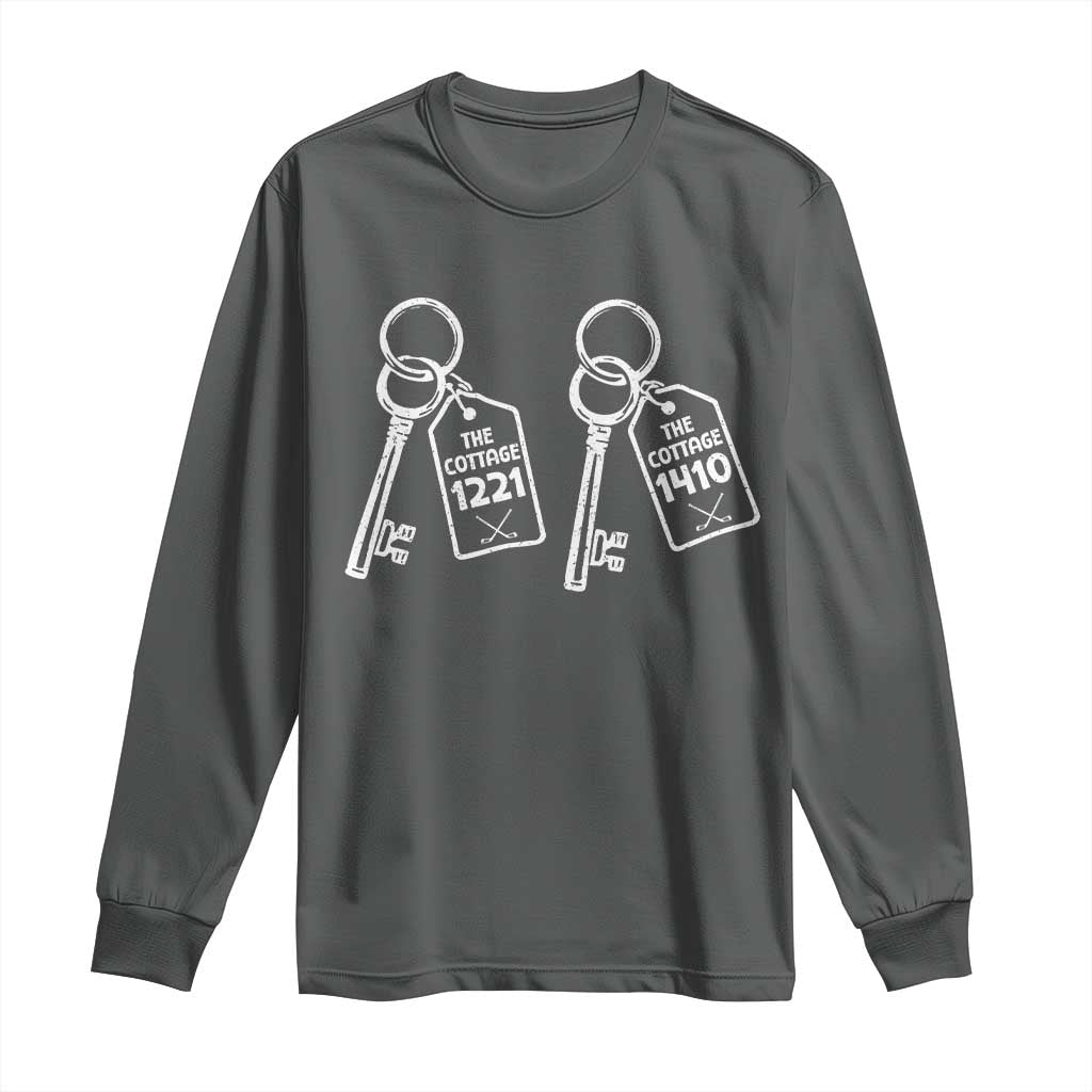 Room Numbers Team Hollanov Long Sleeve Shirt LGBT Romance Hockey Fan Im Coming To The Cottage TS10 Dark Heather Print Your Wear