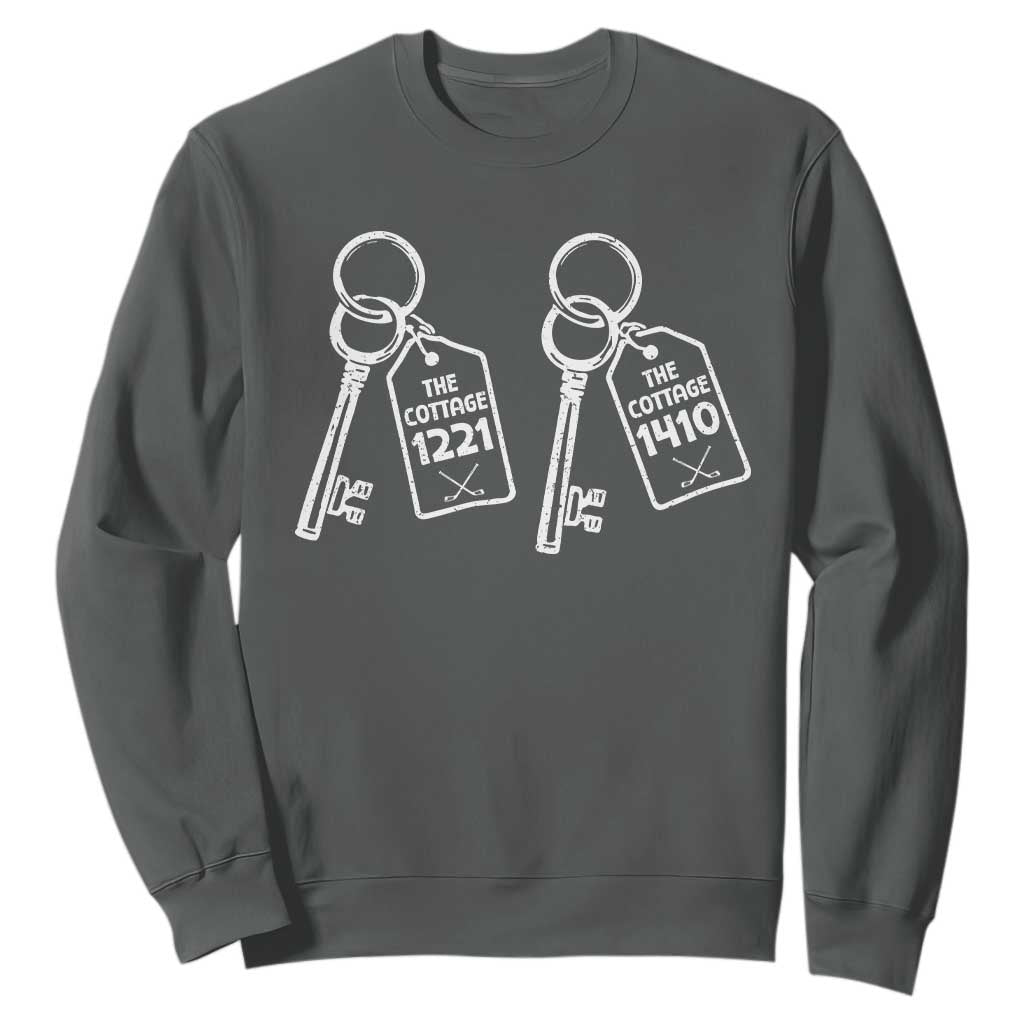 Room Numbers Team Hollanov Sweatshirt LGBT Romance Hockey Fan Im Coming To The Cottage TS10 Dark Heather Print Your Wear