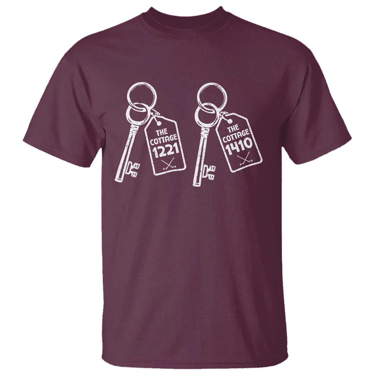 Room Numbers Team Hollanov T Shirt LGBT Romance Hockey Fan Im Coming To The Cottage TS10 Maroon Print Your Wear