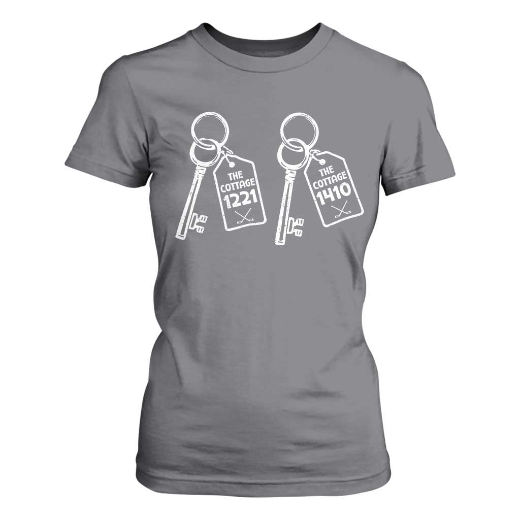 Room Numbers Team Hollanov T Shirt For Women LGBT Romance Hockey Fan Im Coming To The Cottage TS10 Charcoal Print Your Wear