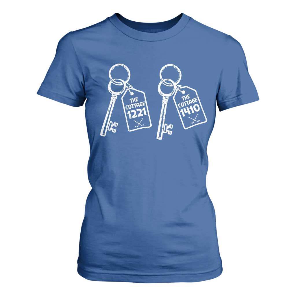 Room Numbers Team Hollanov T Shirt For Women LGBT Romance Hockey Fan Im Coming To The Cottage TS10 Royal Blue Print Your Wear