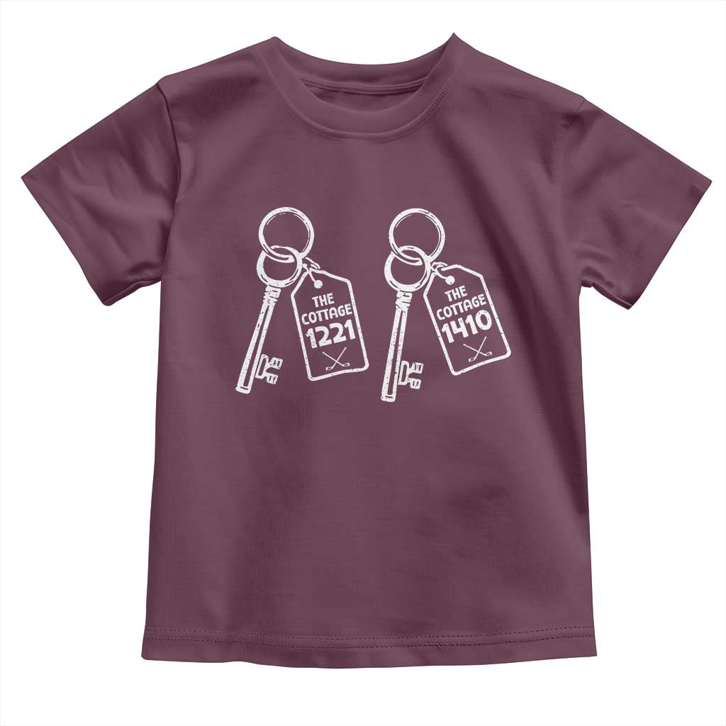 Room Numbers Team Hollanov Toddler T Shirt LGBT Romance Hockey Fan Im Coming To The Cottage TS10 Maroon Print Your Wear
