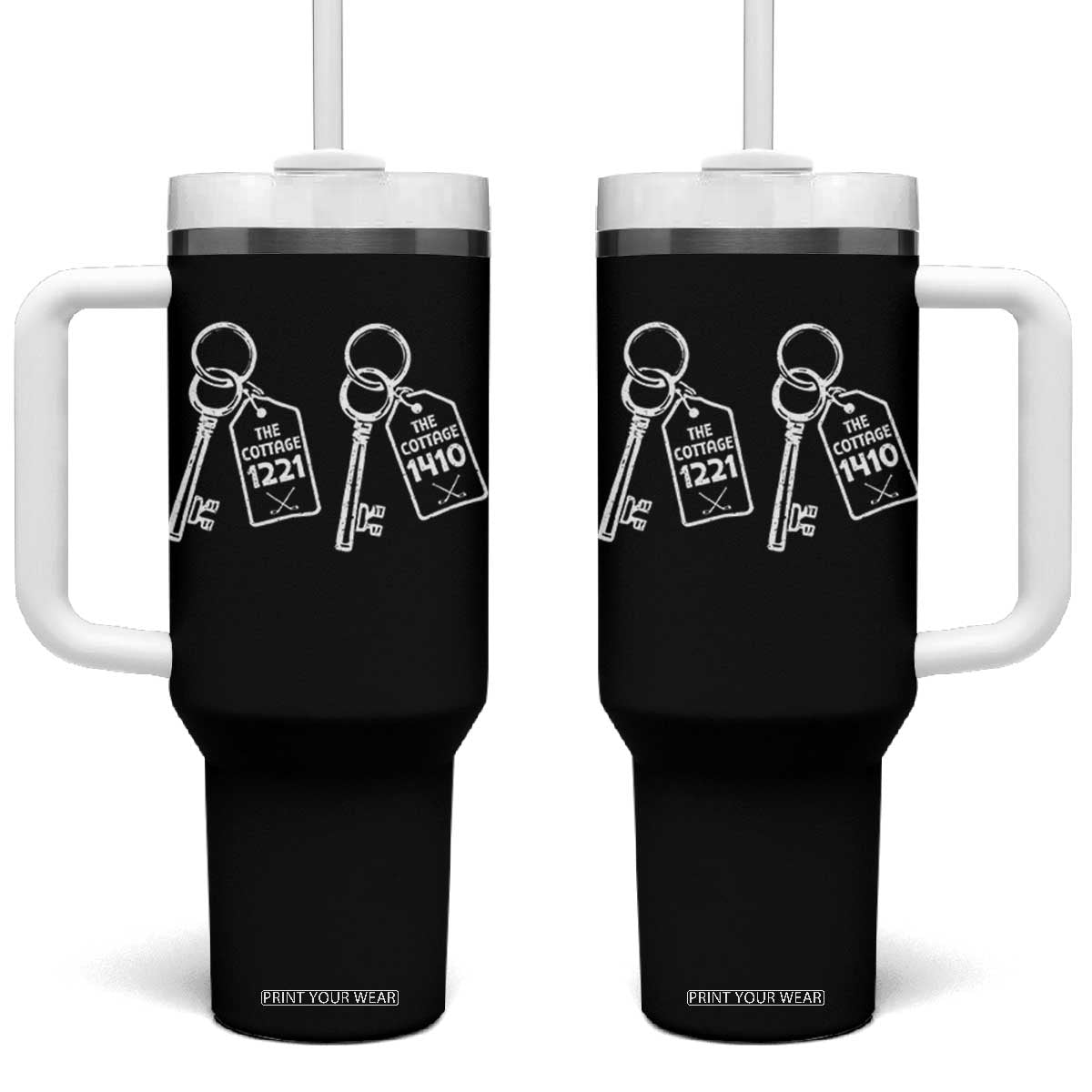 Room Numbers Team Hollanov Tumbler With Handle LGBT Romance Hockey Fan Im Coming To The Cottage TS10 One Size: 40 oz Black Print Your Wear
