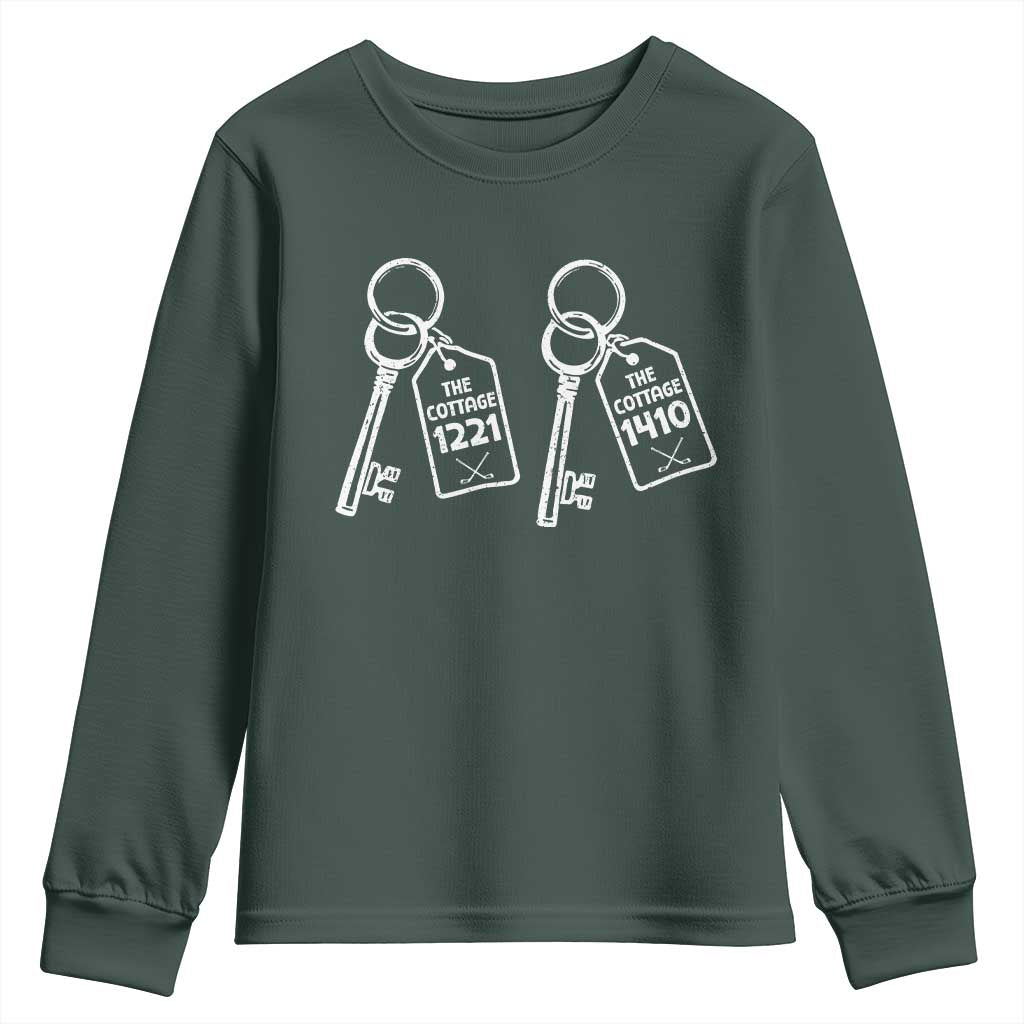 Room Numbers Team Hollanov Youth Sweatshirt LGBT Romance Hockey Fan Im Coming To The Cottage TS10 Dark Forest Green Print Your Wear