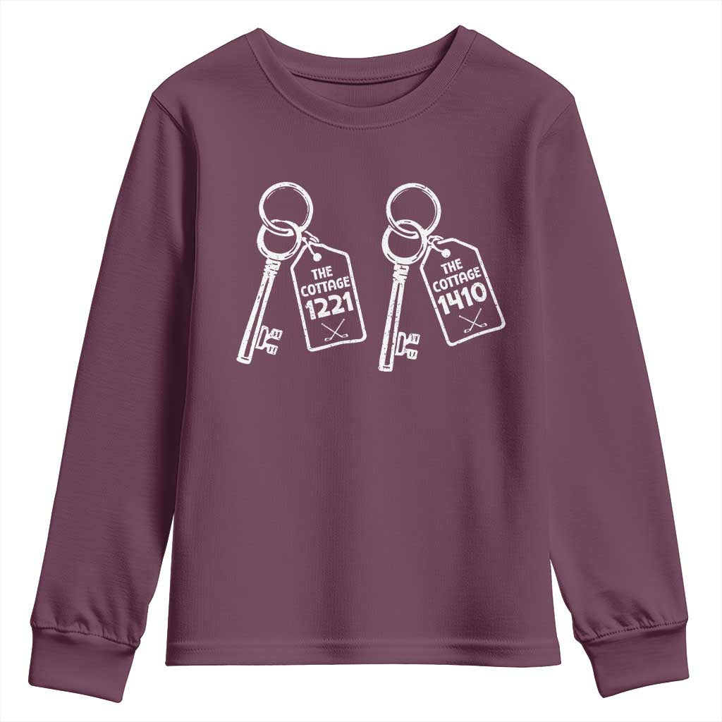 Room Numbers Team Hollanov Youth Sweatshirt LGBT Romance Hockey Fan Im Coming To The Cottage TS10 Maroon Print Your Wear