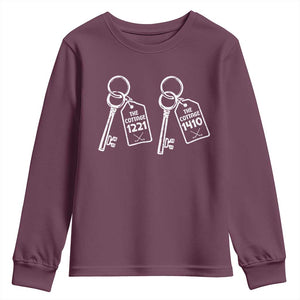 Room Numbers Team Hollanov Youth Sweatshirt LGBT Romance Hockey Fan Im Coming To The Cottage TS10 Maroon Print Your Wear