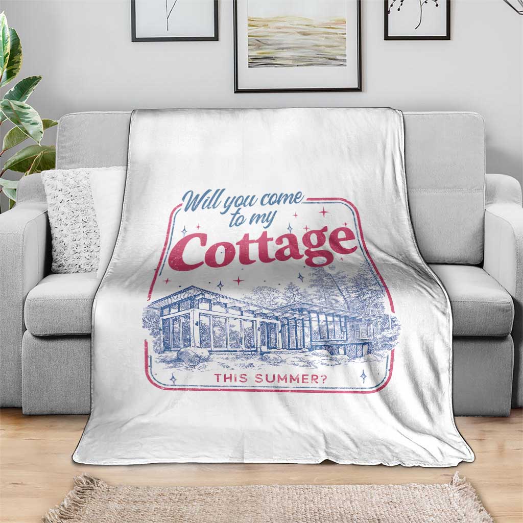 Will You Come To My Cottage This Summer Throw Blanket LGBT Romance Hockey Fan TS10 Print Your Wear