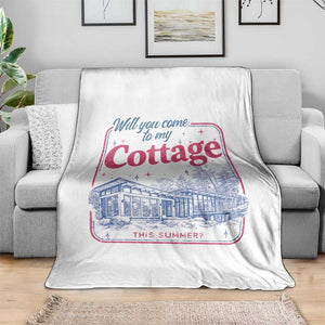 Will You Come To My Cottage This Summer Throw Blanket LGBT Romance Hockey Fan TS10 Print Your Wear