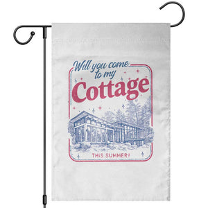 Will You Come To My Cottage This Summer Garden Flag LGBT Romance Hockey Fan TS10 White Print Your Wear