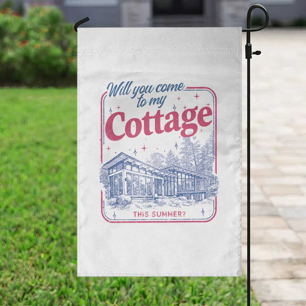 Will You Come To My Cottage This Summer Garden Flag LGBT Romance Hockey Fan TS10 Print Your Wear