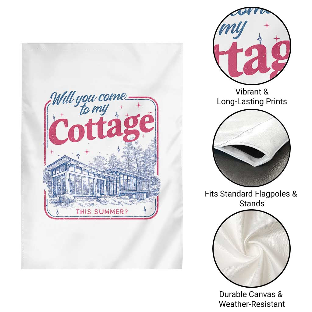 Will You Come To My Cottage This Summer Garden Flag LGBT Romance Hockey Fan TS10 Print Your Wear