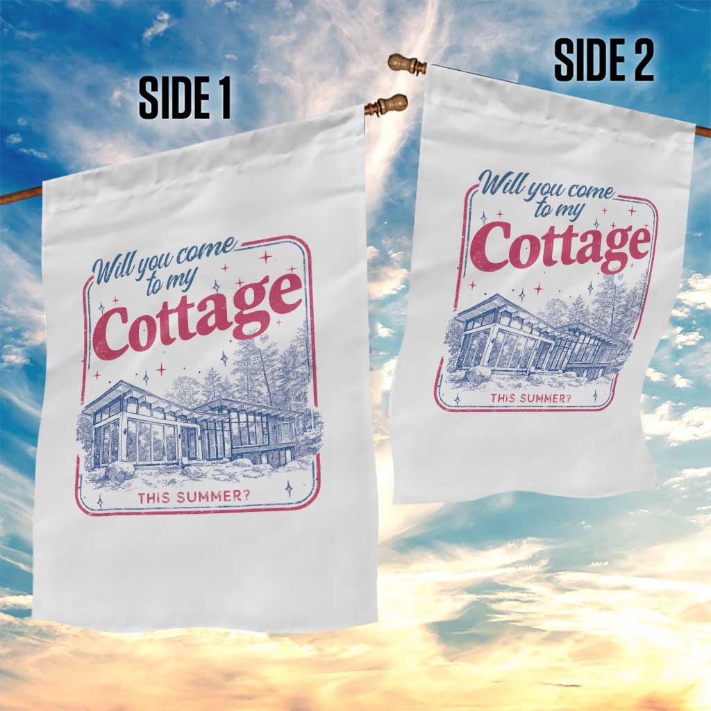 Will You Come To My Cottage This Summer Garden Flag LGBT Romance Hockey Fan TS10 Print Your Wear