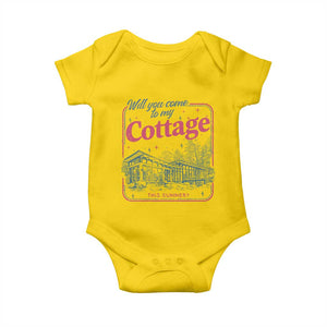 Will You Come To My Cottage This Summer Baby Onesie LGBT Romance Hockey Fan TS10 Daisy Print Your Wear
