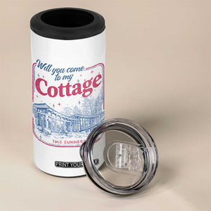 Will You Come To My Cottage This Summer 4 in 1 Can Cooler Tumbler LGBT Romance Hockey Fan TS10 Print Your Wear