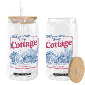 Will You Come To My Cottage This Summer Glass Can LGBT Romance Hockey Fan TS10 Print Your Wear