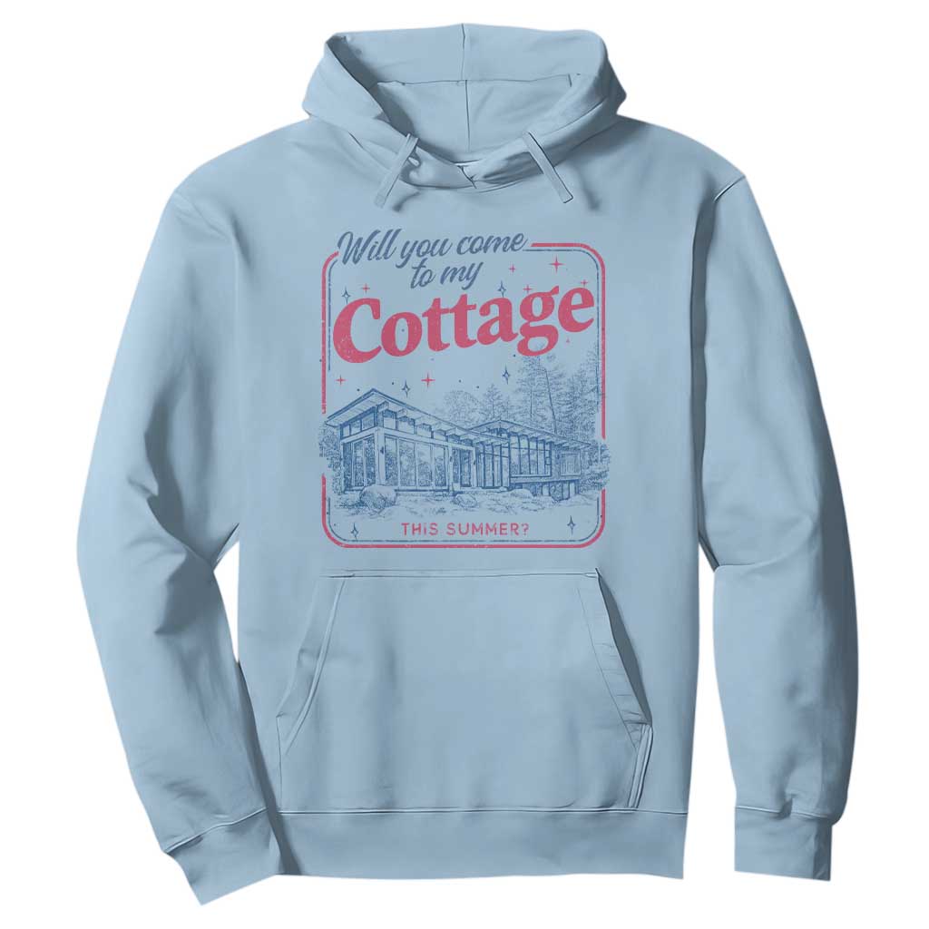 Will You Come To My Cottage This Summer Hoodie LGBT Romance Hockey Fan TS10 Light Blue Print Your Wear