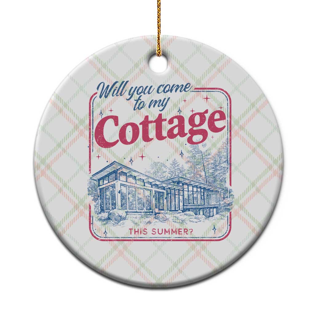 Will You Come To My Cottage This Summer Ceramic Ornament LGBT Romance Hockey Fan TS10 1pc Christmas Plaid Print Your Wear