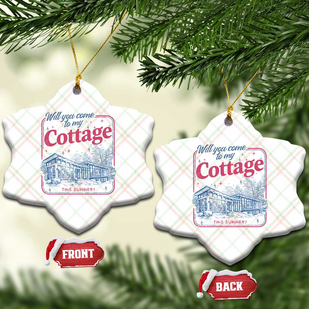 Will You Come To My Cottage This Summer Ceramic Ornament LGBT Romance Hockey Fan TS10 Print Your Wear