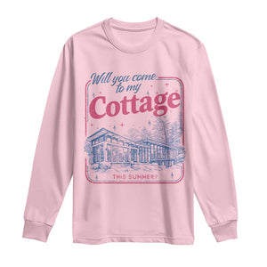 Will You Come To My Cottage This Summer Long Sleeve Shirt LGBT Romance Hockey Fan TS10 Light Pink Print Your Wear