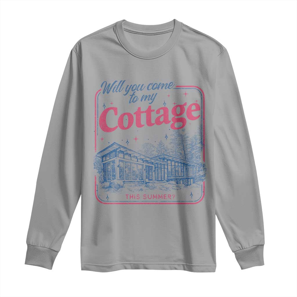 Will You Come To My Cottage This Summer Long Sleeve Shirt LGBT Romance Hockey Fan TS10 Sport Gray Print Your Wear