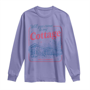 Will You Come To My Cottage This Summer Long Sleeve Shirt LGBT Romance Hockey Fan TS10 Violet Print Your Wear