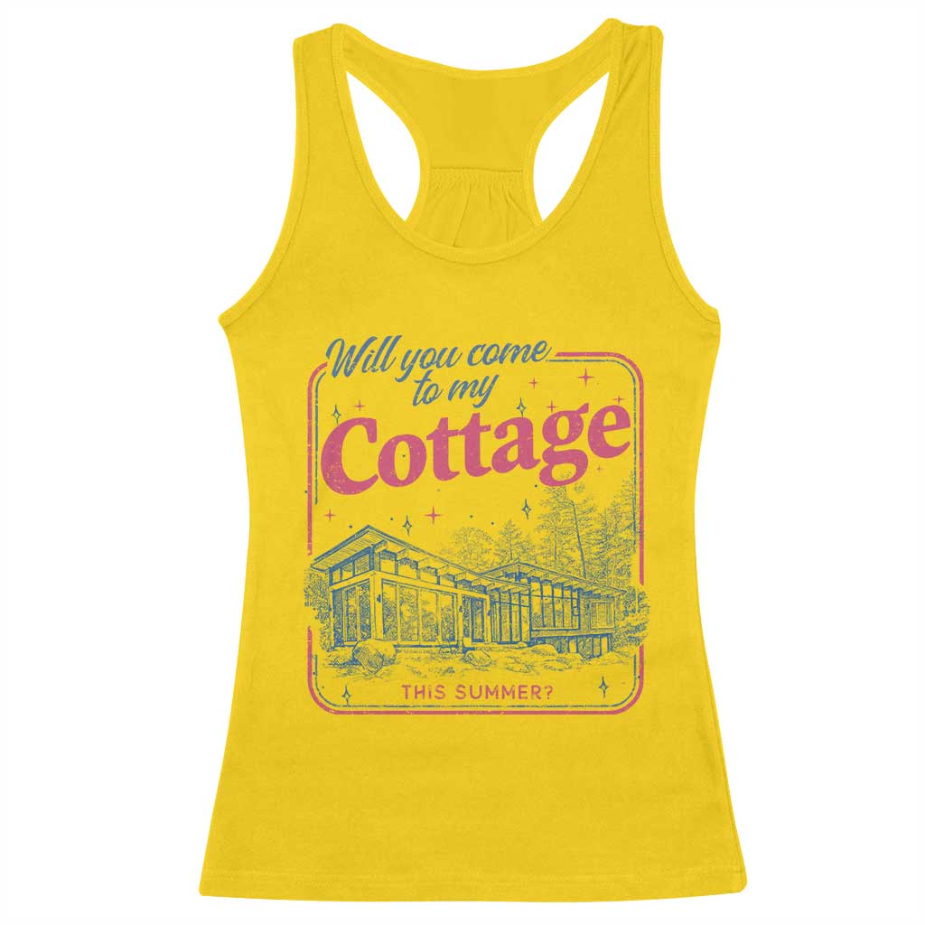 Will You Come To My Cottage This Summer Racerback Tank Top LGBT Romance Hockey Fan TS10 Daisy Print Your Wear