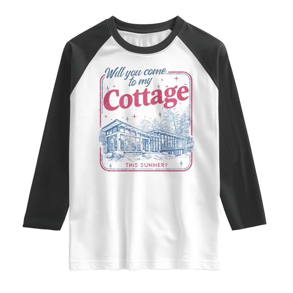 Will You Come To My Cottage This Summer Raglan Shirt LGBT Romance Hockey Fan TS10 White Black Print Your Wear