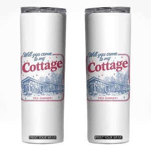 Will You Come To My Cottage This Summer Skinny Tumbler LGBT Romance Hockey Fan TS10 White Print Your Wear