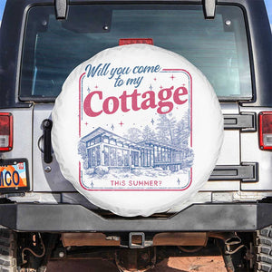 Will You Come To My Cottage This Summer Spare Tire Cover LGBT Romance Hockey Fan TS10 No hole White Print Your Wear