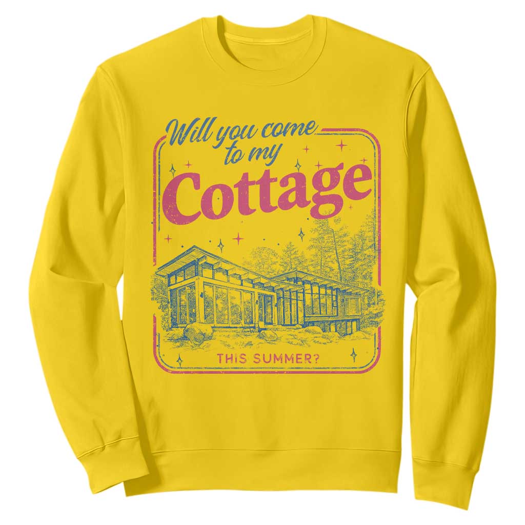 Will You Come To My Cottage This Summer Sweatshirt LGBT Romance Hockey Fan TS10 Daisy Print Your Wear